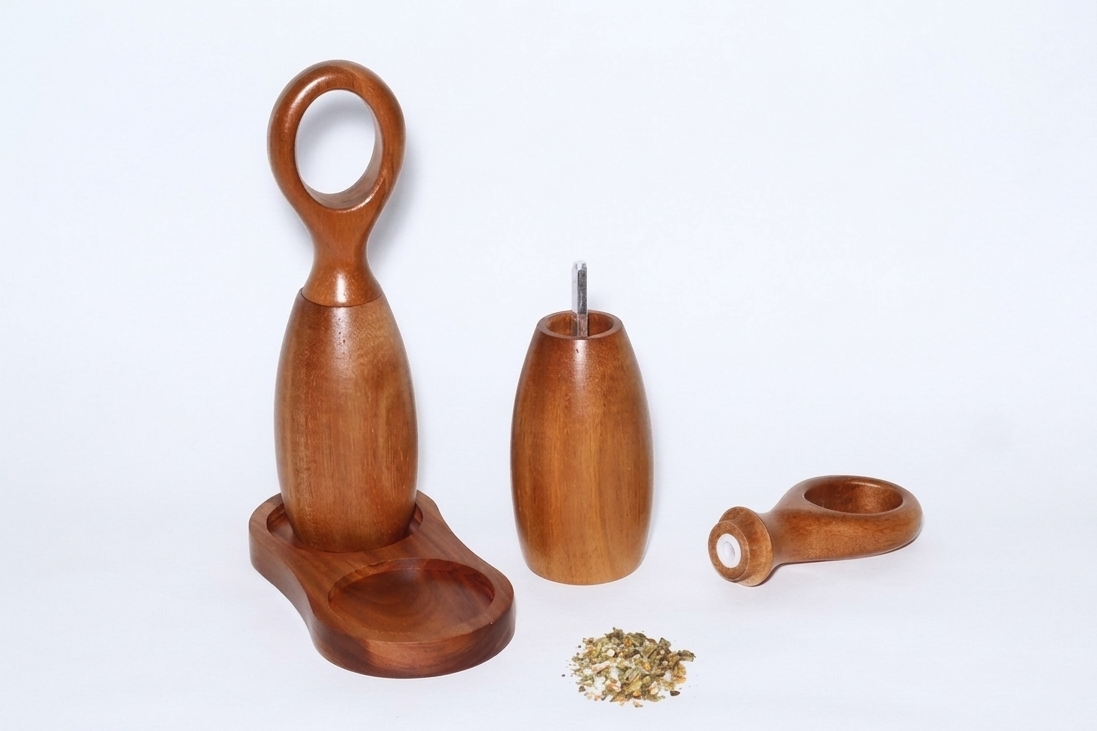 Set molinillo sal y pimienta con plato